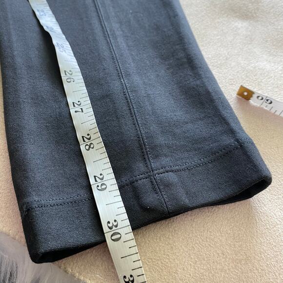 Vince Ponte Charcoal Skinny Pants Zip Pocket Trouser Mid Rise Size 8 Inseam 30" - Picture 7 of 7